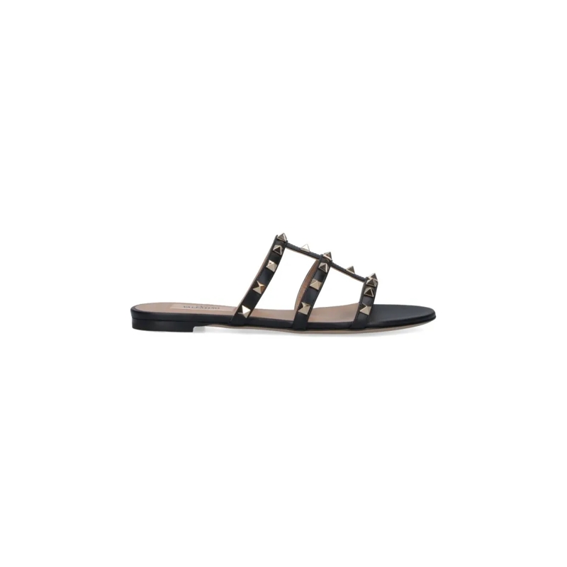 Valentino Garavani Sandalen "Rockstud" Slide Sandals – Black Black