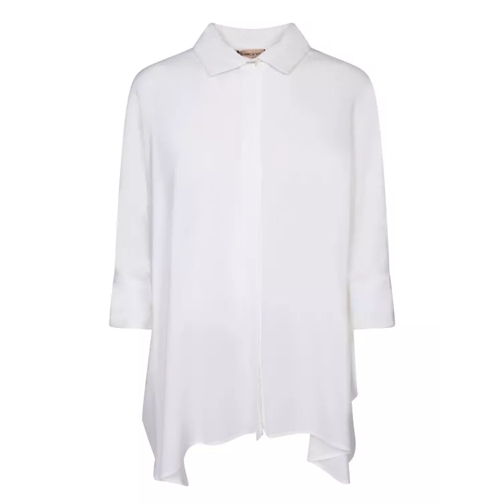 Blanca Vita Silk Blend Shirt White 