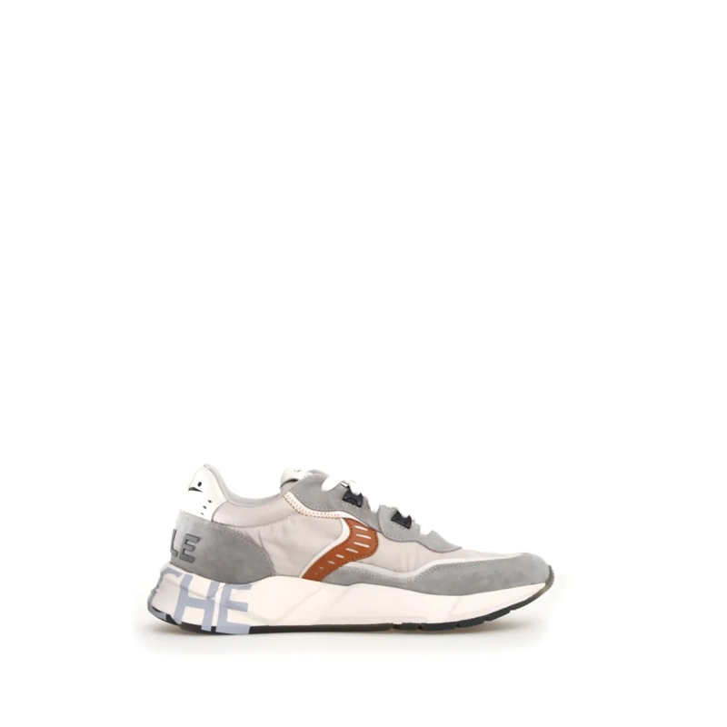 Voile Blanche Low-Top-Sneaker Avant-Garde Grey Sneakers With Sporty Notched Sole Grey