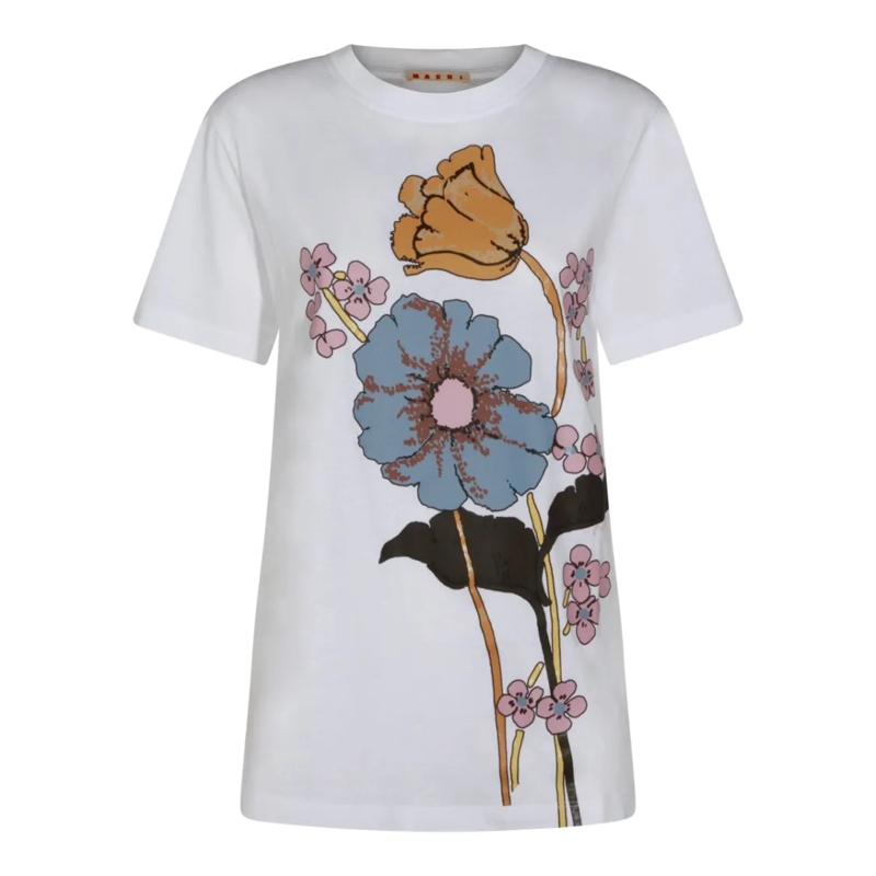Marni T-shirt Lily White Cotton T-Shirt White