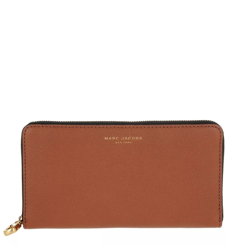 Marc Jacobs Perry Continental Leather Wallet Caramel Portefeuille continental