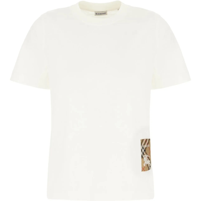 Burberry T-shirt Burberry White cotton t-shirt weiß