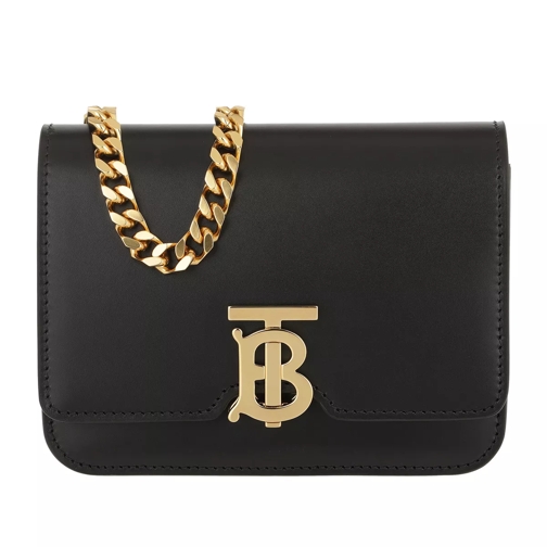 Burberry TB Chain Belt Bag Leather Black Borsa da cintura
