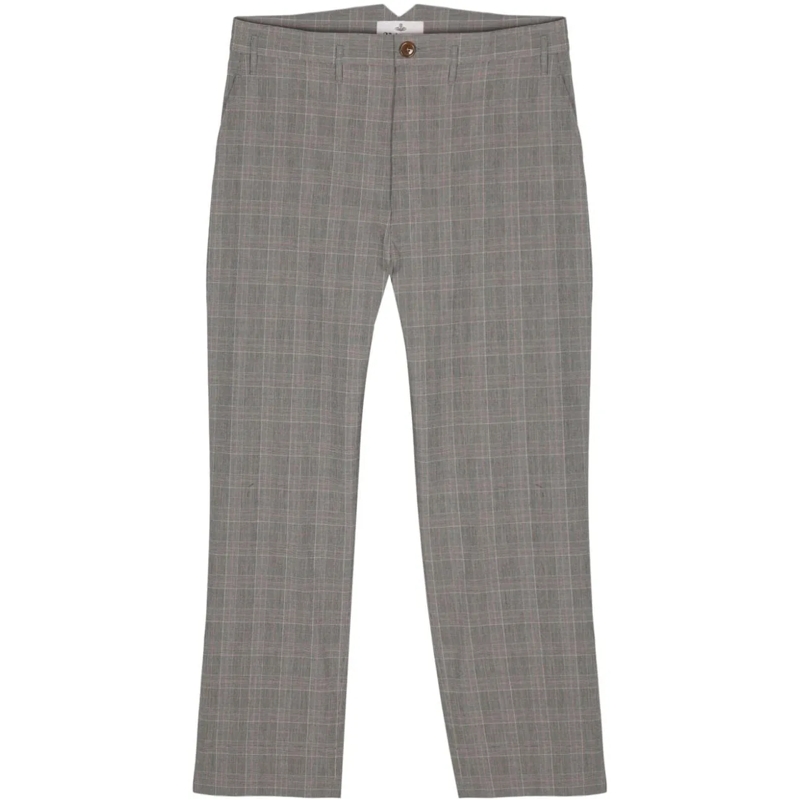 Vivienne Westwood Jeans à jambe droite Trousers Prince Of Wales mehrfarbig