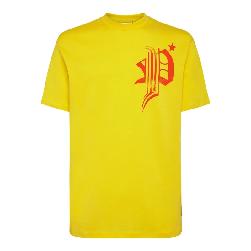 Philipp Plein T-Shirt T-Shirt Skull gelb