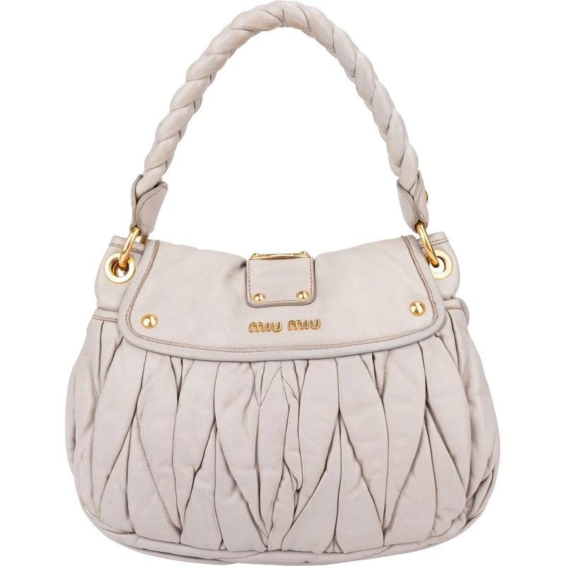 Miu Miu Schultertasche Miu Miu Quilted Leather City Handbag mehrfarbig