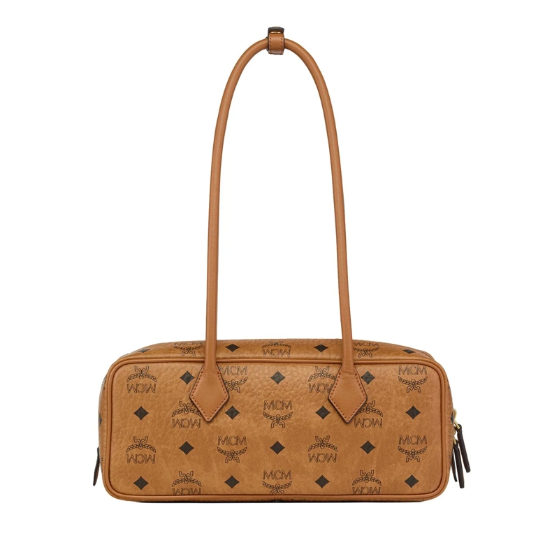 MCM Schultertasche Aren Vi Shouler Bag Sml Co Cognac(Image 8)