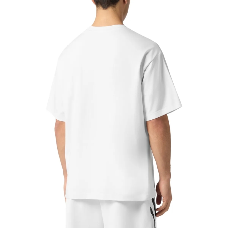 Plein Sport T-Shirt Round Neck T-Shirt Reflective Scratch weiss(Image 2)