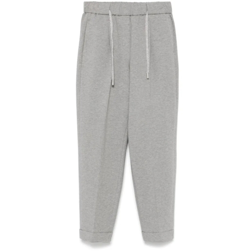 Peserico Jogging Broek Drawstring Trousers Grey