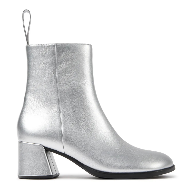 Camper Stiefel Stiefeletten Kora- Zertifikat der Leather Workin mittel-grau