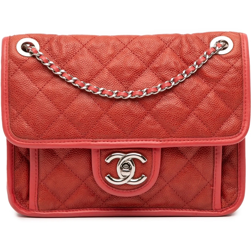 Chanel Sac à bandoulière Small Caviar French Riviera Flap rot