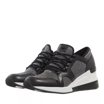 Michael Kors Liv Trainer Extreme Black Silver Low Top Sneaker