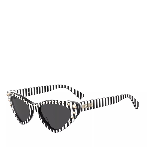 Moschino MOS093/S STRIPED BLACK WHITE Sunglasses