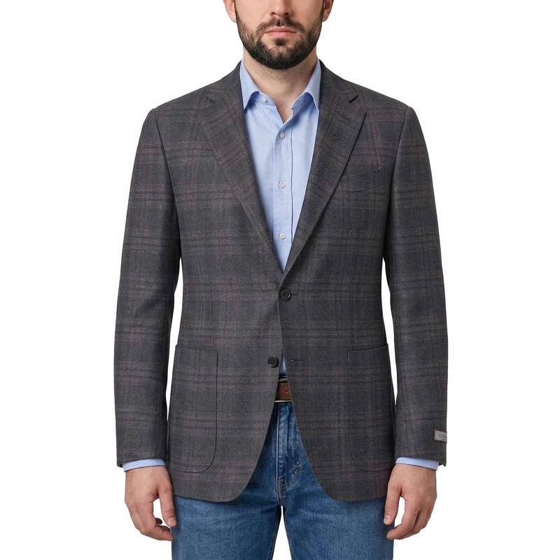 Canali Blazer Sakko aus Wolle braun(Image 2)