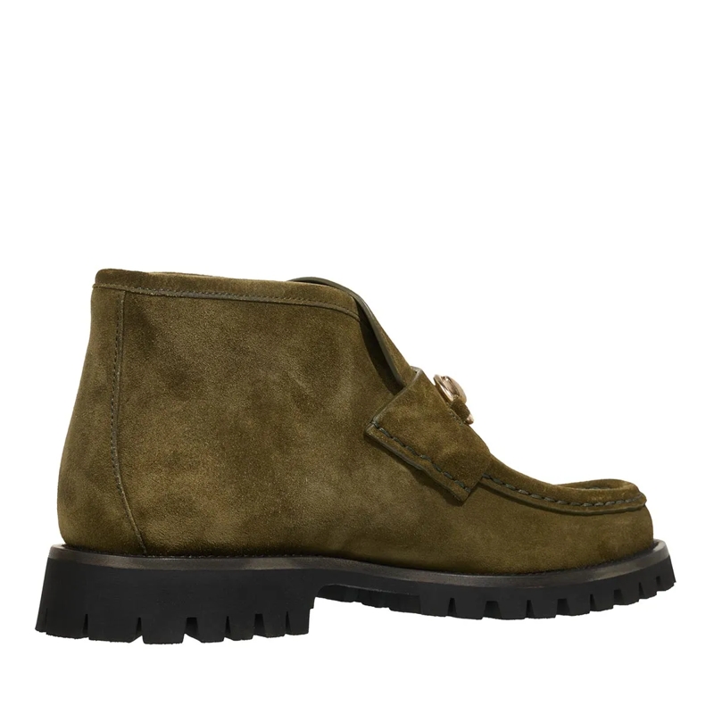 Gucci Stiefeletten Horsebit Ankle Boots Green(Image 4)