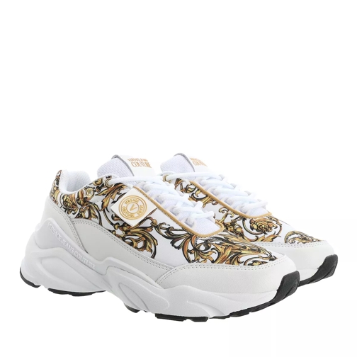Versace Jeans Couture Sneakers Shoes White Gold Low-Top Sneaker