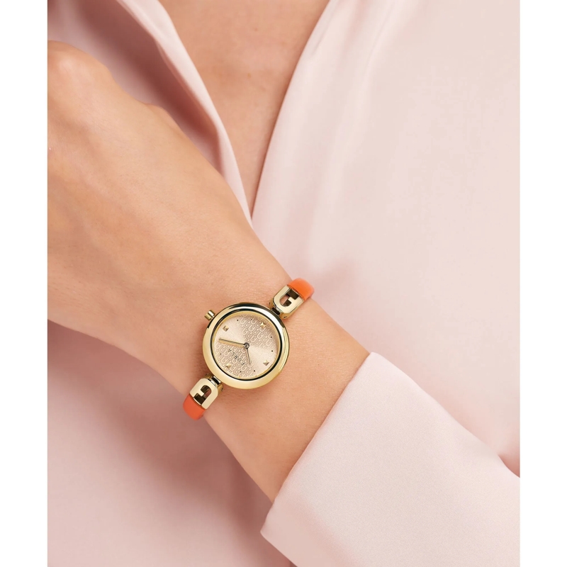 Furla Quarzuhr Analoge Uhr Furla Bangle Leather orange(Image 2)