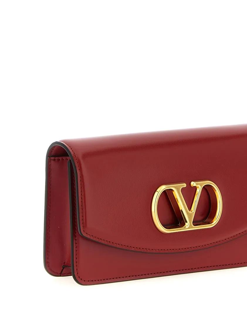 Valentino Garavani Clutches 'Vain' Clutch Bag in rood