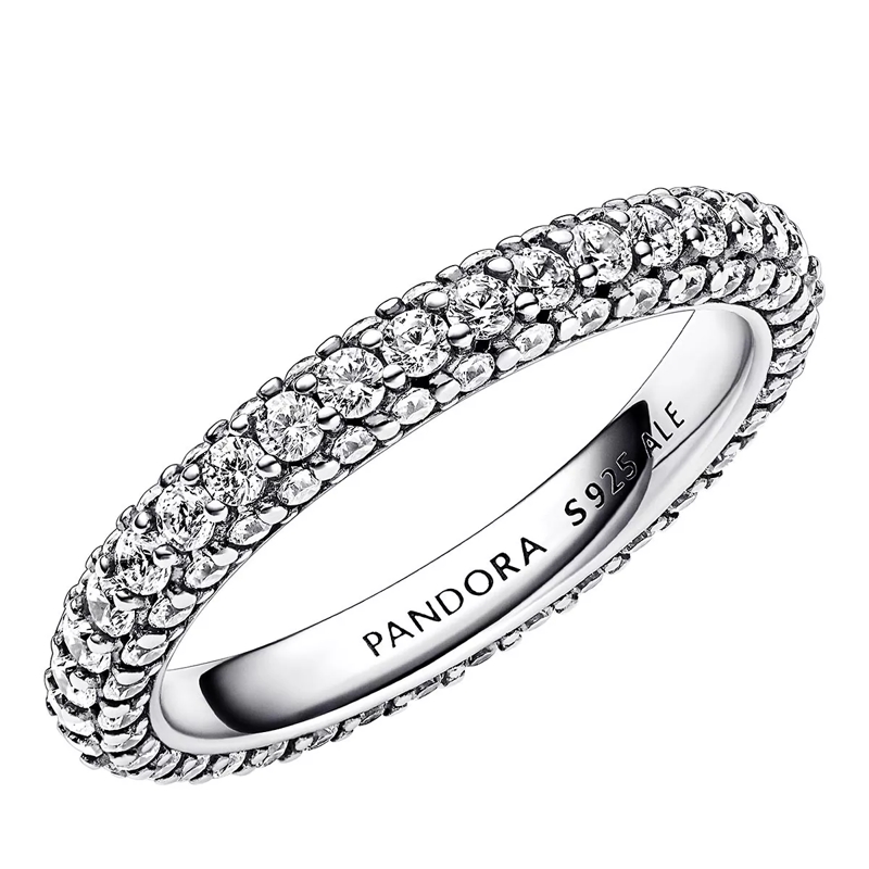 Pandora Eternityring Pandora Timeless Pavé Single-row  Clear(Image 6)
