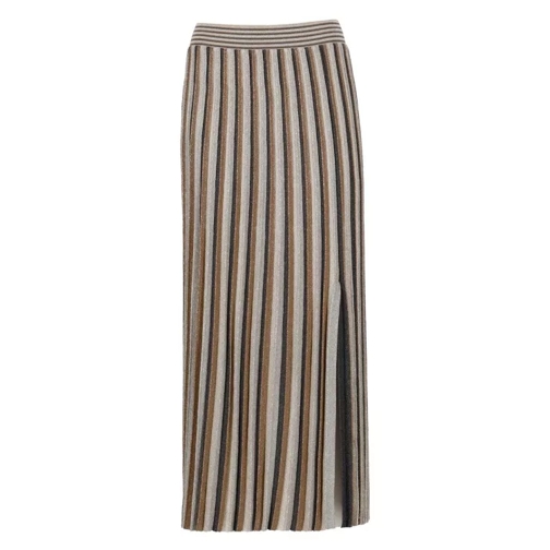 D. Exterior Brown Viscose Skirt Brown 