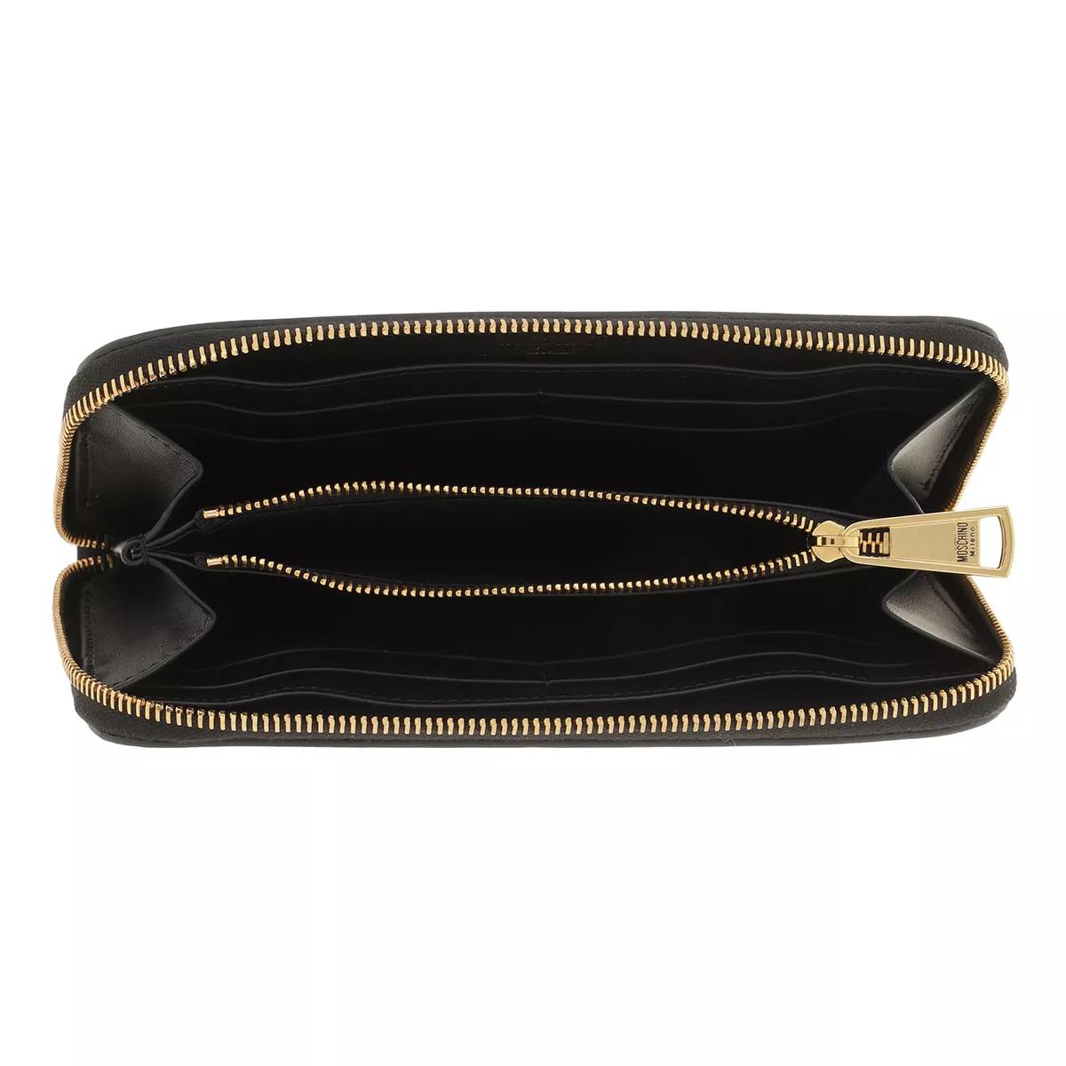 Moschino Wallet Nero | Zip-Around Wallet