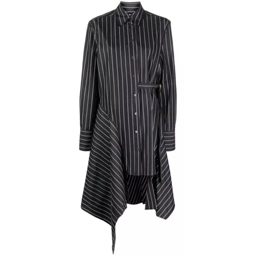 J.W.Anderson Black Striped Midi Dress Black 