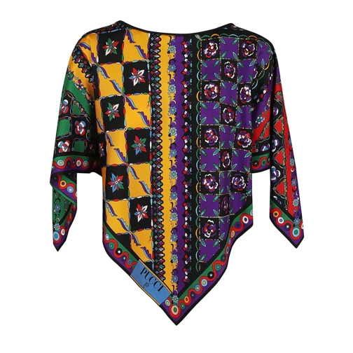 Pucci Blusen Silk Twill Blouse Multicolor