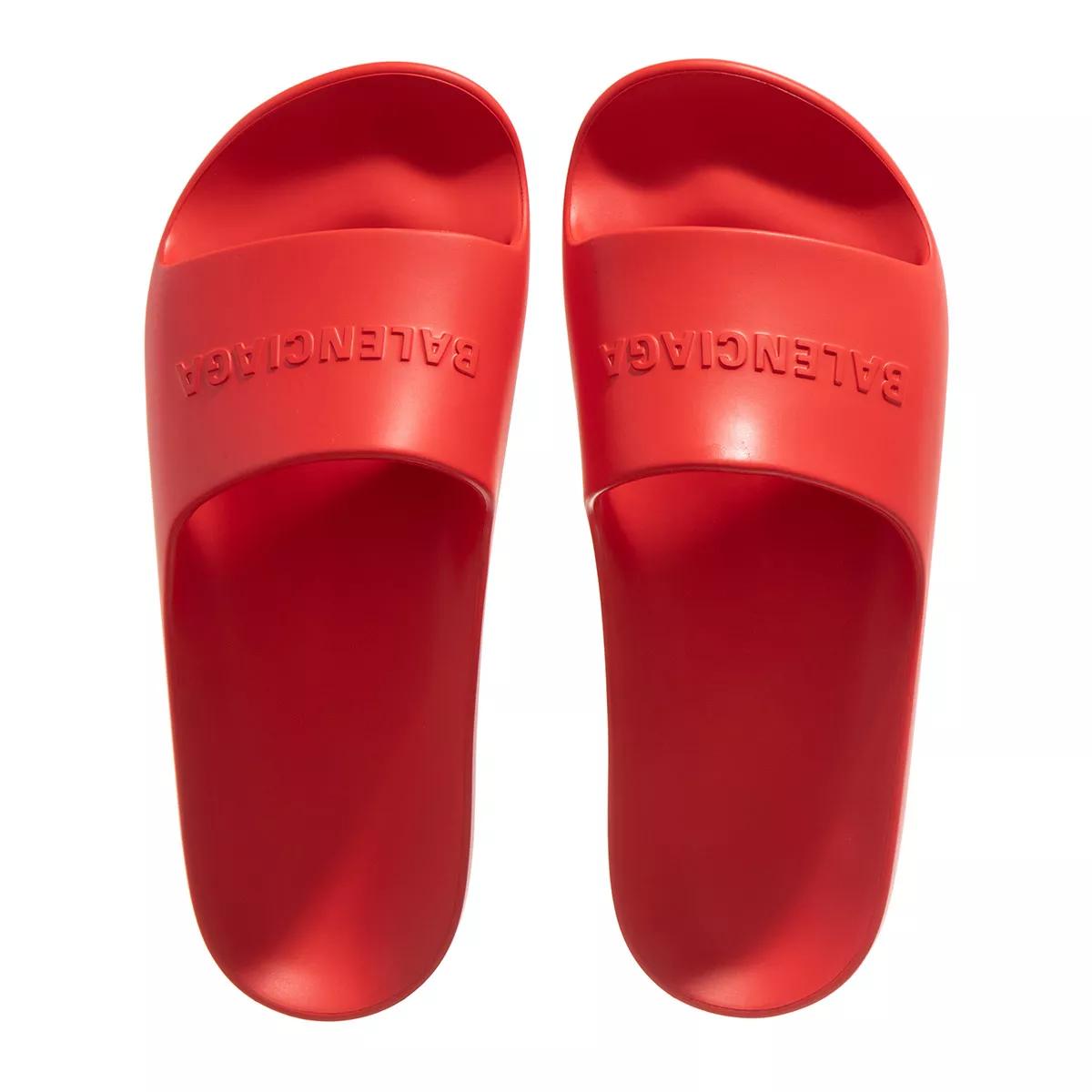 Balenciaga 2025 red slippers