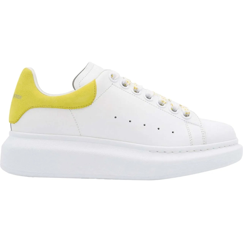 Alexander McQueen T-Shirt Alexander McQueen Leather Oversized Sneakers weiß