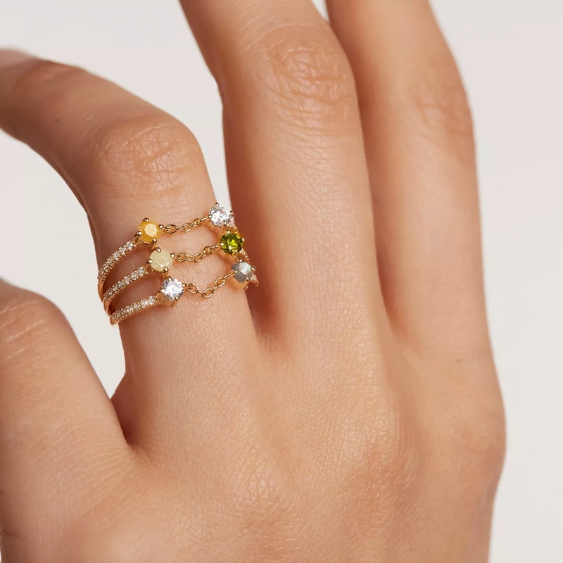 PDPAOLA Mehrfachring Juno Gold Ring Gold(Image 3)
