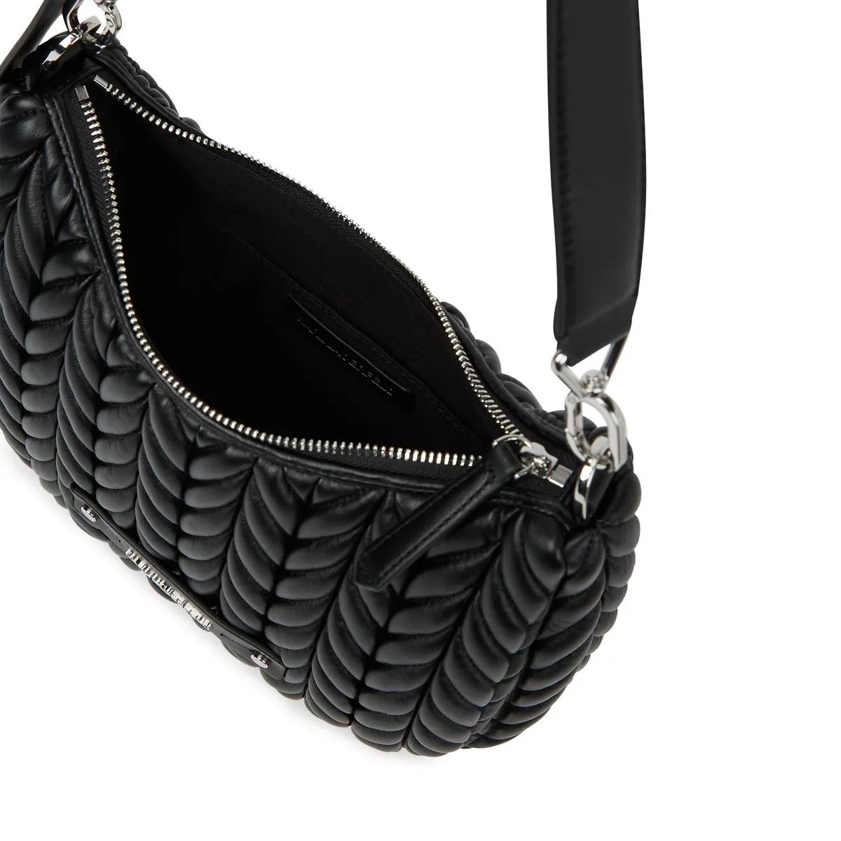 Thumbnail - Karl Lagerfeld Hobo Bags - K/Weave Kleine Hobo-Tasche - Gr. unisize - in Schwarz - für Damen