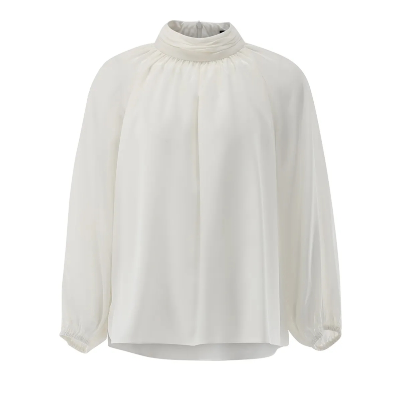 VAN LAACK Bluse Bluse Modern Fit Uni beige