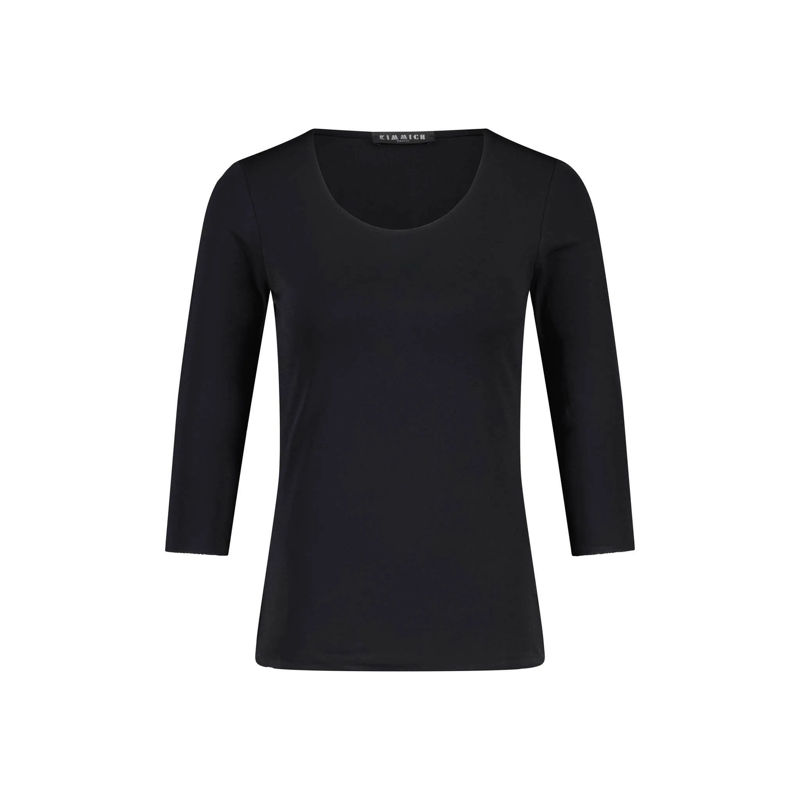 Kimmich Trikot 3/4-Arm-Shirt Shirt aus Jersey mit 3/4-Ärmel weiß