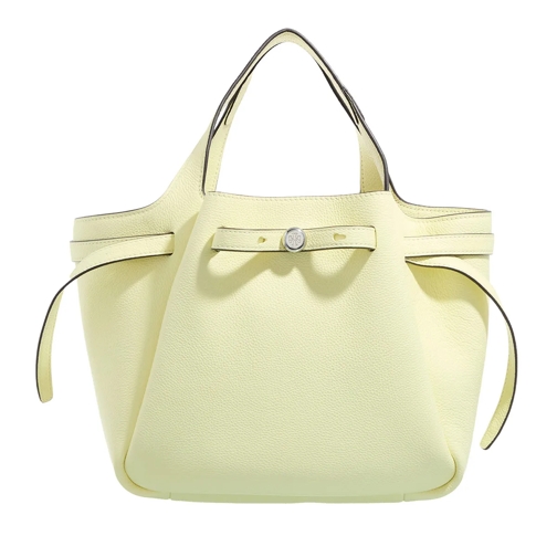 Tory Burch Tote Romy Pebbled Satchel Lemon