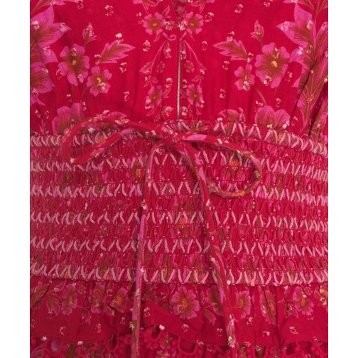 Farm Rio Robes midi Maxi dress with floral pattern rot (Image 4)