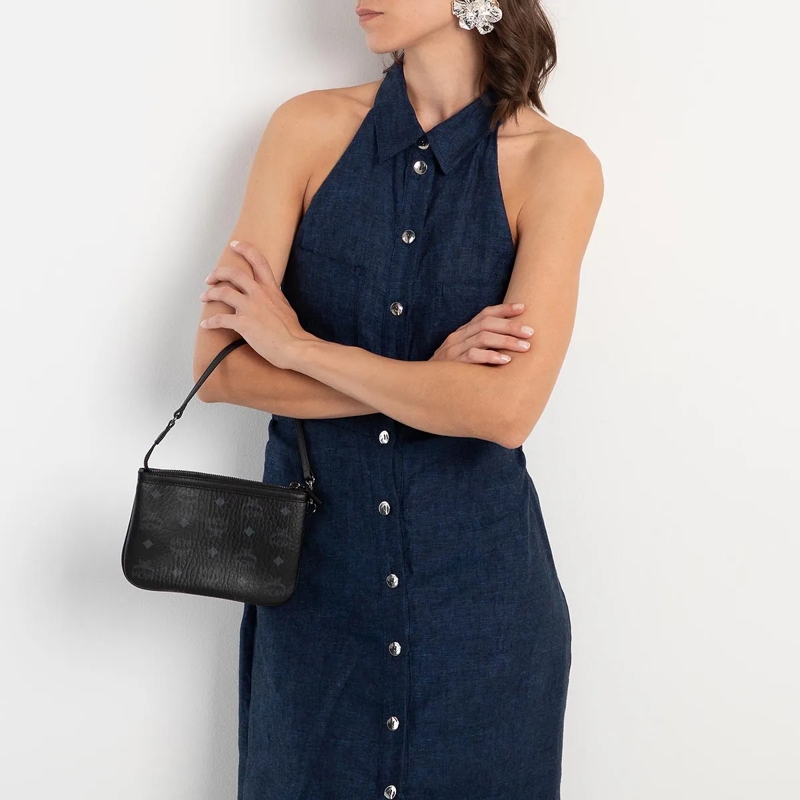 MCM Shopper Liz Vi Shopper Sml Bk, One Size(Image 3)