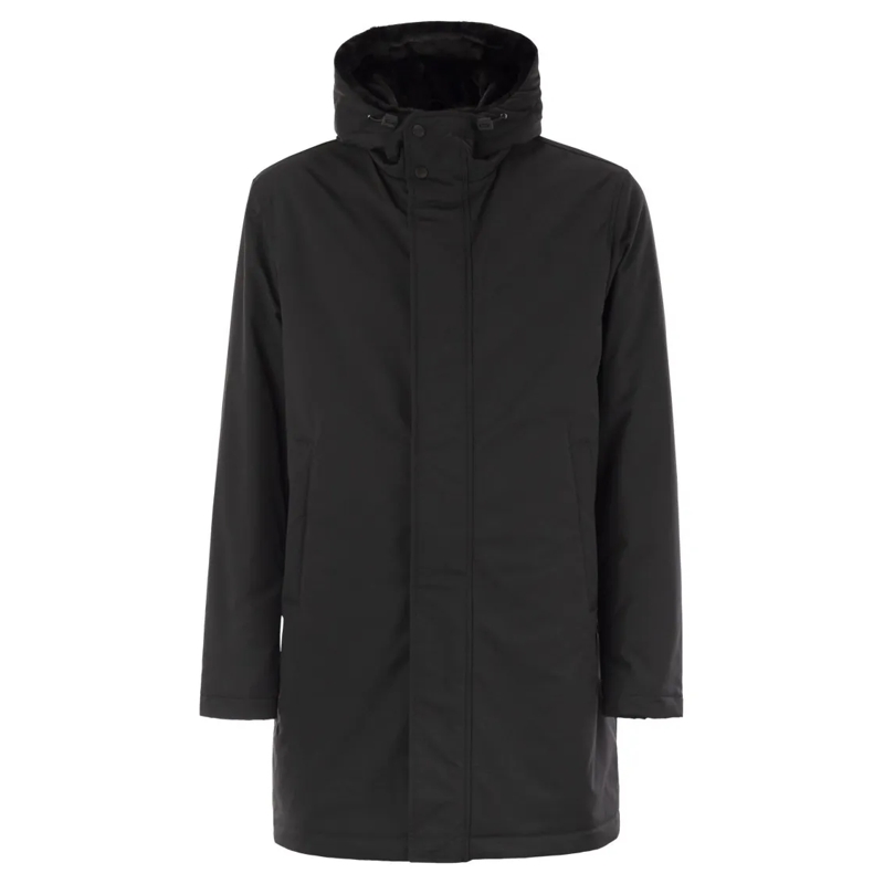 Herno Parka Hooded Padded Parka Black