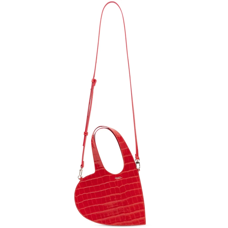 Coperni Tote Mini Heart Tote Effetto Coccodrillo rot(Image 2)