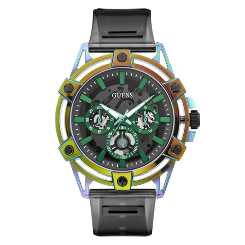 Guess Quarz-Uhr Quarz-Analoguhr King schwarz