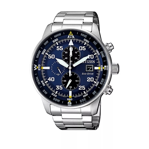 Citizen Chronograph Wristwatch Silver Blue Chronographe