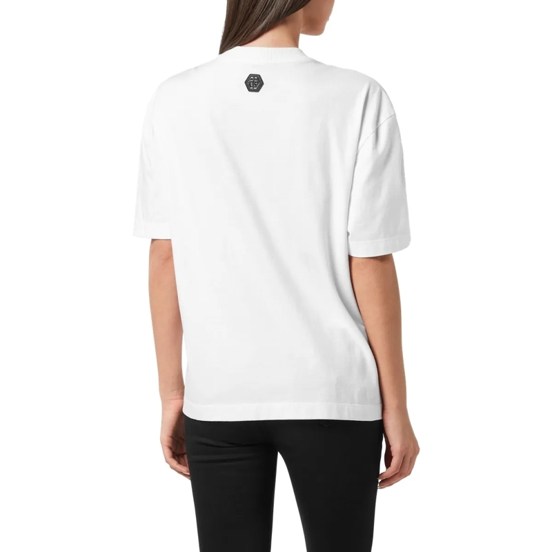 Philipp Plein T-Shirt T-Shirt Man Fit Eagle weiss