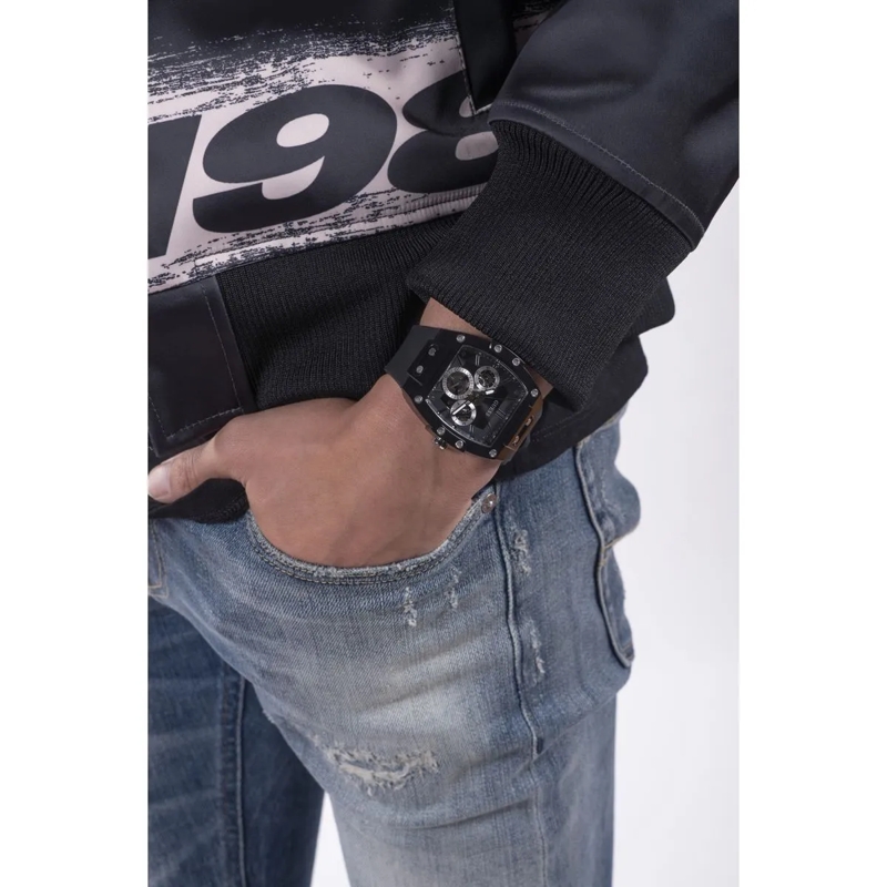 Guess Quarzuhr Quarz-Analoguhr Gt Phoenix schwarz(Image 4)