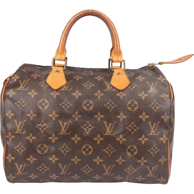 Louis Vuitton Tote Louis Vuitton Canvas Monogram Speedy 30 Handbag braun