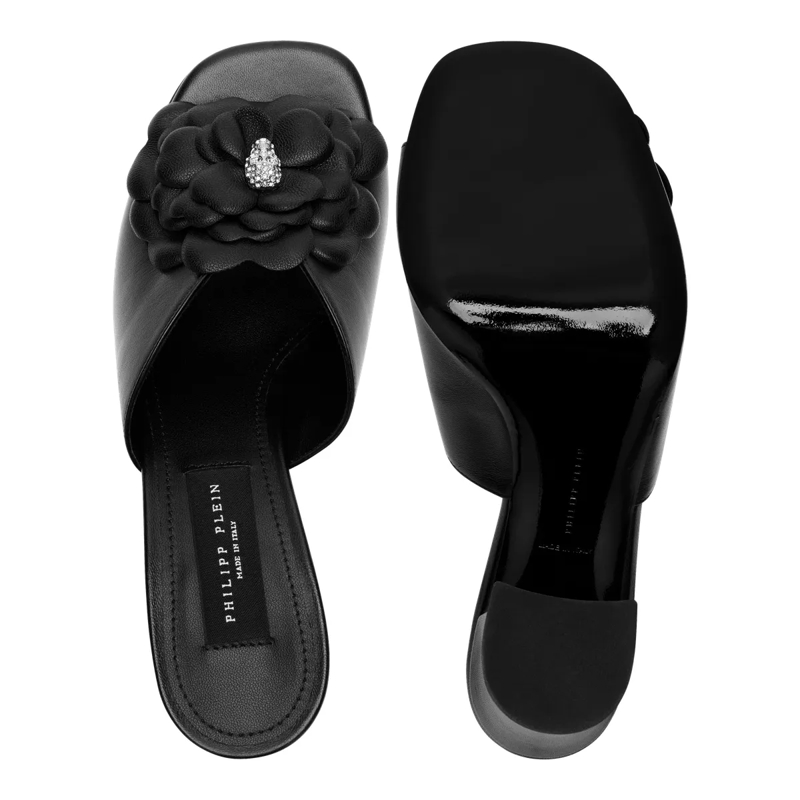 Philipp Plein Pumps Diese Plateau-Sandalen aus Leder sind eine Hommage schwarz(Image 5)