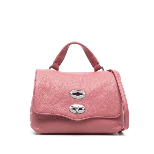 Zanellato Sac à bandoulière Dark Pink Leather Handbag Pink