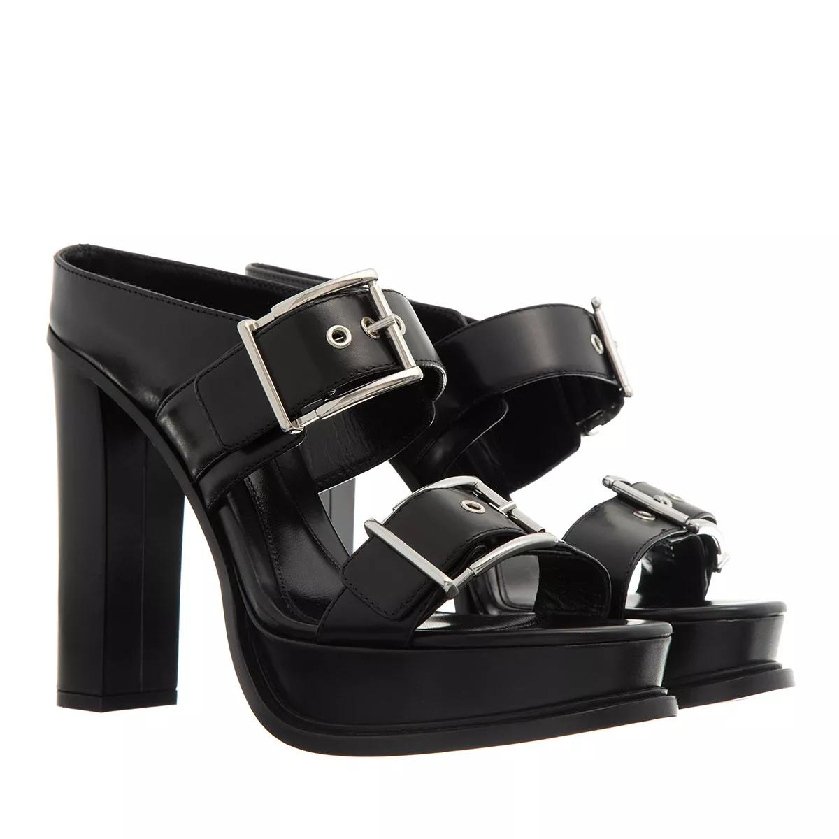 Alexander McQueen Sandalen & Sandaletten - Platform Buckle Sandal - Gr. 37 (EU) - in Schwarz - für Damen