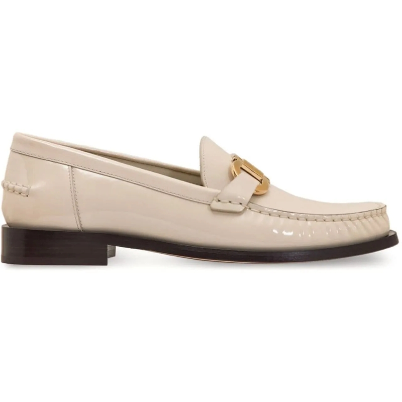 Salvatore Ferragamo Loafer Flat Shoes White weiß