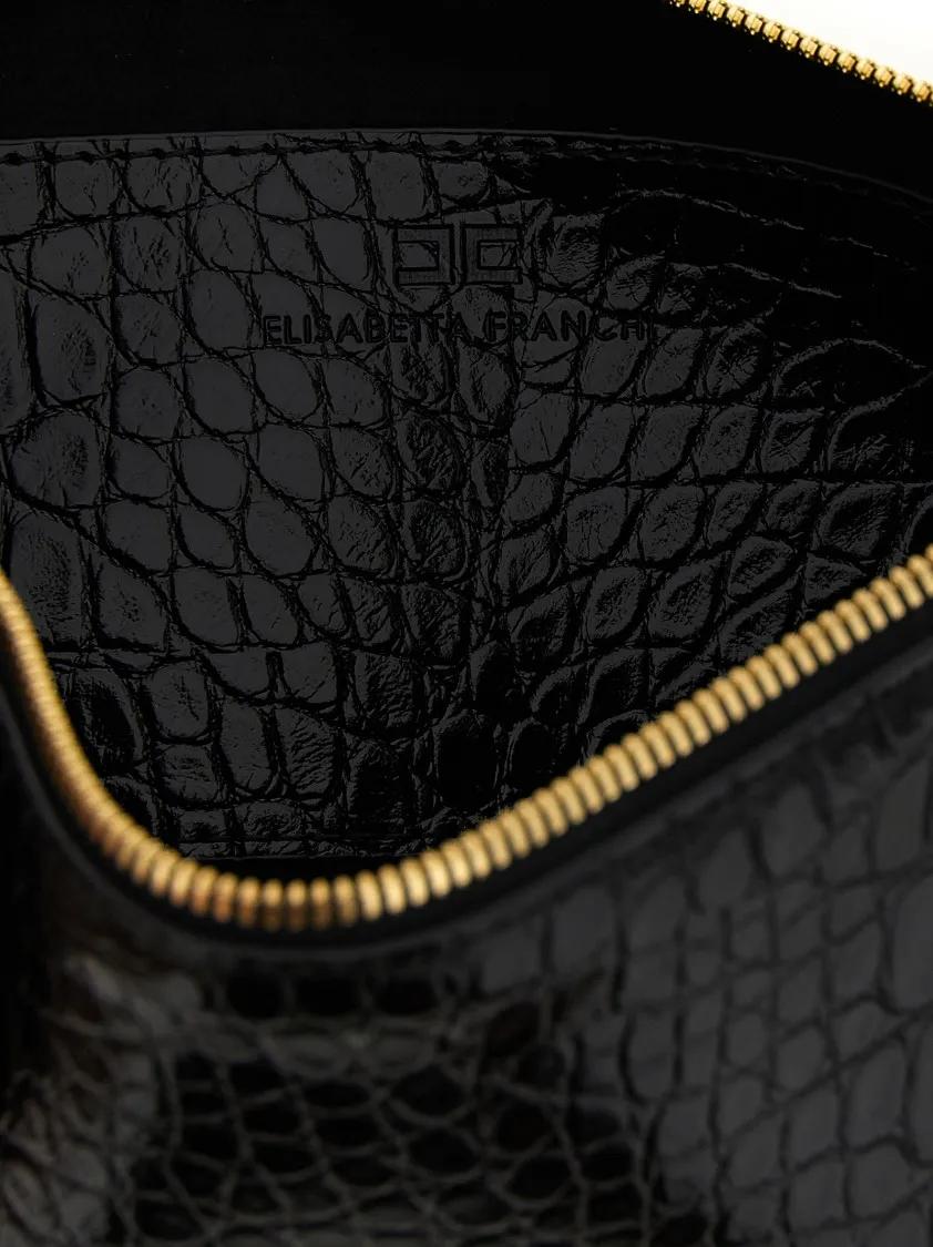 Elisabetta Franchi Clutches 'Baguette' Clutch in zwart
