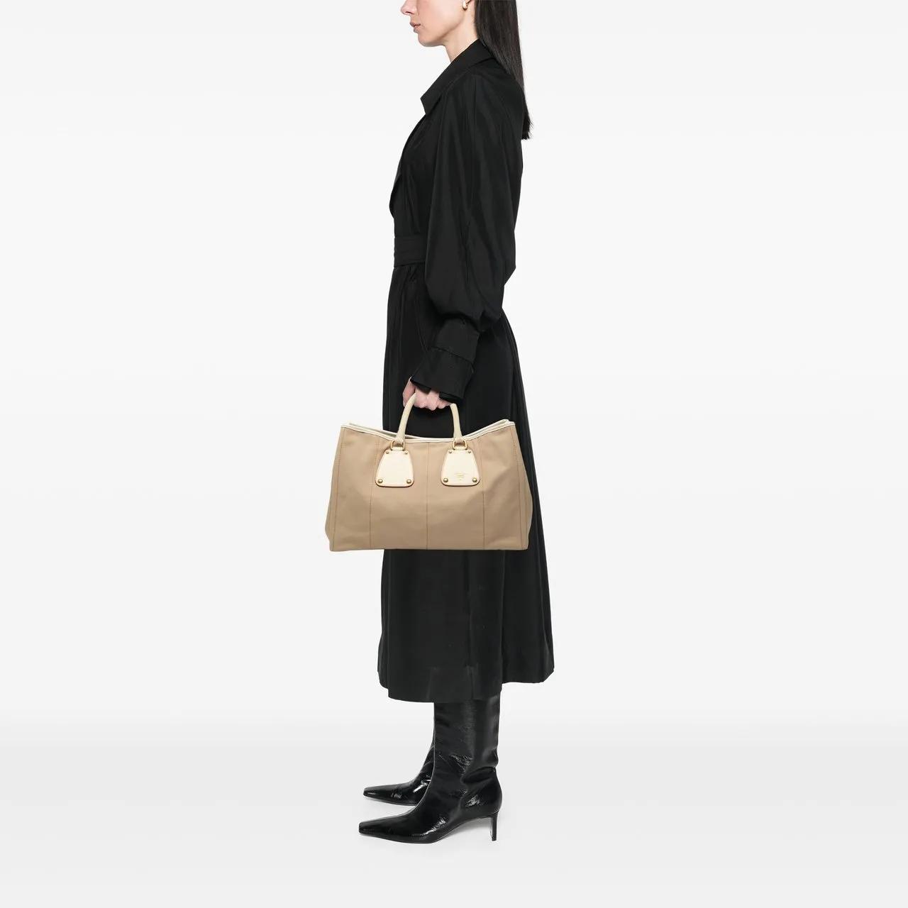 Thumbnail - Prada Shopper - Canvas Canapa Tote - Gr. unisize - in Braun - für Damen