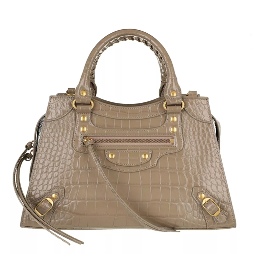 Balenciaga Neo Classic Handle Bag Leather Mink Grey Rymlig shoppingväska
